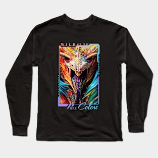 Dragon  Animal Discovery Adventure Nature Planet Earth Paint Long Sleeve T-Shirt